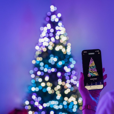 Twinkly Гірлянда Smart LED Twinkly Dots Lights RGB 200 IP44 10м прозорий кабель