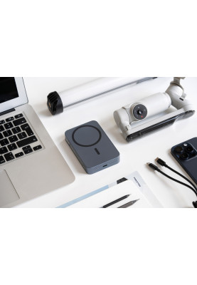 2E Акумулятор портативний літій-іонний Power Bank Wireless QI 5000мА·рік, 20Вт, PD, синій
