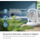 Philips Вентилятор Philips настільний Series 2000, 22см, 28Вт, таймер, поворот 180, білий