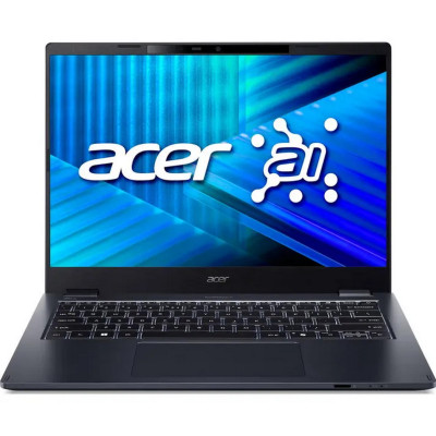 Acer Ноутбук TravelMate TMP414-55 14" WUXGA IPS, Intel U7-255U, 32GB, F1TB, UMA, Lin, синій