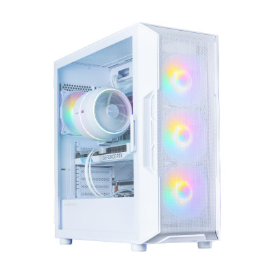 Zalman Корпус I3 Neo V2 без БР 2xUSB3.0, 1x Type C, 4x120мм RGB, VGA 400мм, LCS ready, TG Side Panel, ATX, білий