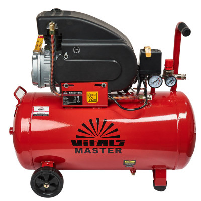 Vitals Компресор повітряний Master GK55.t48-8а 1.5кВт, 50л, 184·120л/хв, 8бар, 27.5кг Vitals Компресор повітряний Master GK55.t48-8а 1.5кВт, 50л, 184·120л/хв, 8бар, 27.5кг