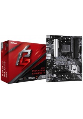 ASRock Материнська плата B550 PHANTOM GAMING 4 sAM4 B550 4xDDR4 HDMI M.2 ATX