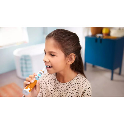 Philips Щітка зубна електр. Sonicare For Kids, для дітей, насадок-1, 2 комплекти наклейок, білий