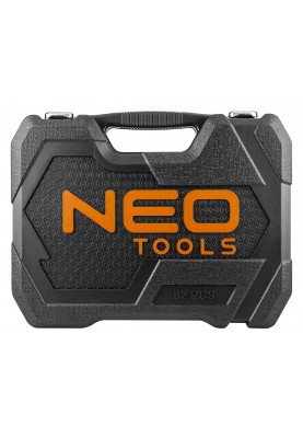 Neo Tools Набір інструментів, 82шт, 1/2", 1/4", CrV, eco кейс