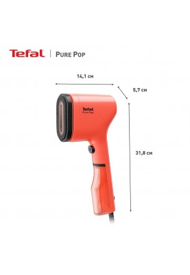 Tefal Відпарювач компактний PURE POP CORAL, 1300Вт, 70мл, червоний