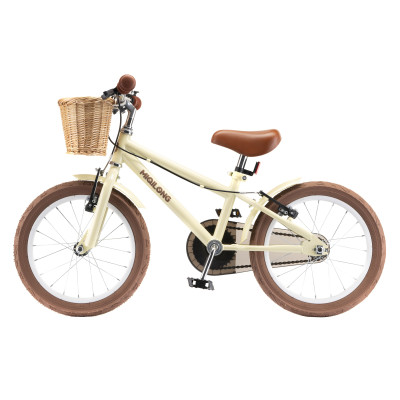 Miqilong Дитячий велосипед RM 16" бежевий