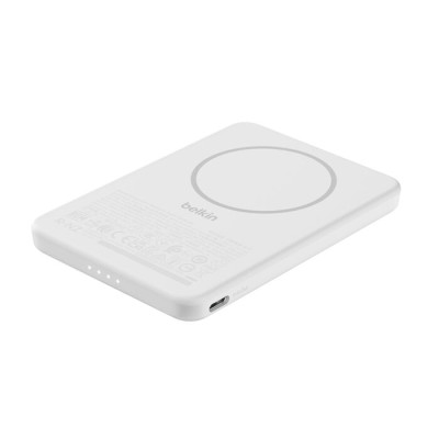 Belkin Акумулятор портативний літій-іонний Power Bank Belkin 5000мА·год, Slim Magnetic, білий