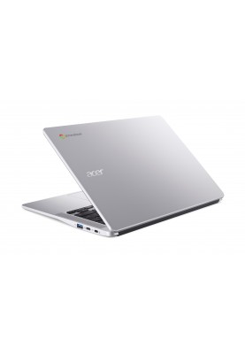 Acer Ноутбук Chromebook CB314-3H 14" FHD IPS, Intel P N6000, 8GB, F128GB, UMA, ChromeOS, сріблястий