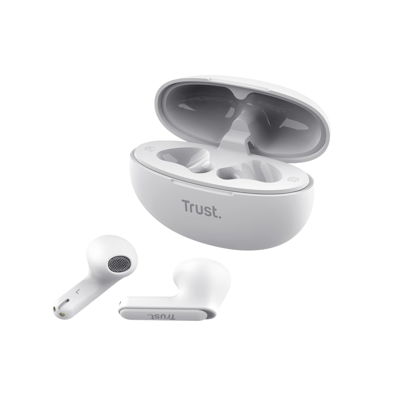 Trust Навушники TWS Yavi Earphones BT 5.3, ENC, SBC, Mic, Білий