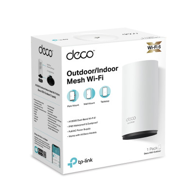 TP-Link Система WiFi-Mesh Deco X50 AX3000, 2xGE LANWAN, 1мод, зовнішня