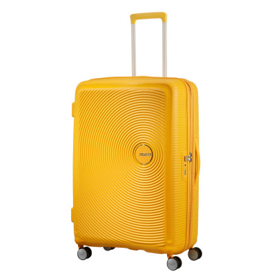 American Tourister Валіза American Tourister, Soundbox, поліпропілен, велика, 77см, 97/110л, TSA, 4 колеса, EXP, жовтий