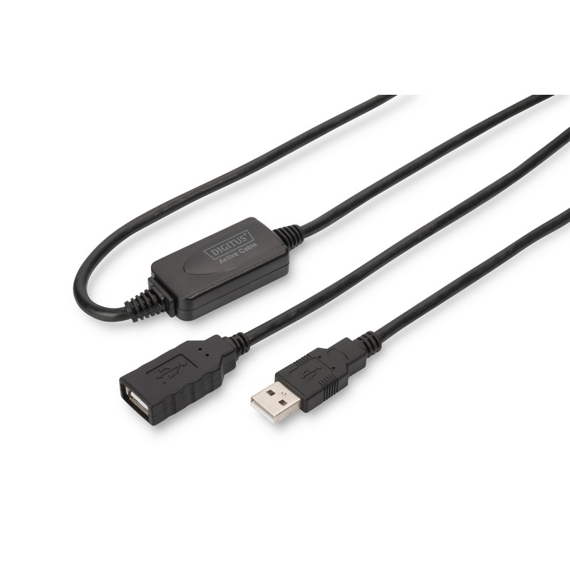 Digitus Подовжувачь USB 2.0 Active Cable, A/M-A/F, 15 m