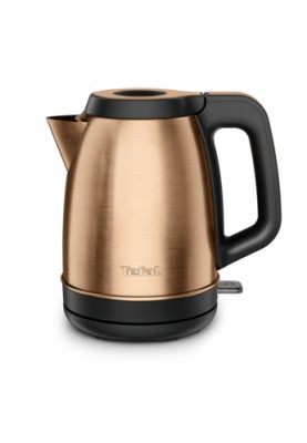 Tefal Електрочайник Coppertinto 1.7л, Strix, нержавіюча сталь, бронзовий