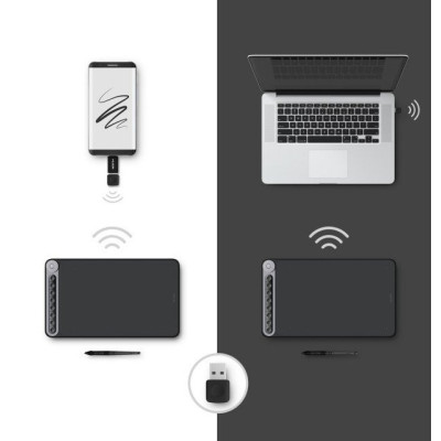 Huion Графічний планшет 10.5"x6.5" Q620M, USB-C, чорний