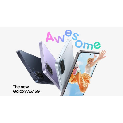Samsung Смартфон Galaxy A57 5G (A576) 6.7" 8/128ГБ, 2SIM, 5000мА•год, фіолетовий