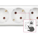 HAMA Мережевий подовжувач Multiple 6XSchuko 3G*1.5мм ws 3м White
