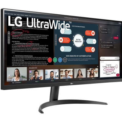 LG Монітор 34` 34WP500-B 2xHDMI, Audio, IPS. 2560x1080, 95%sRGB, FreeSync, HDR10