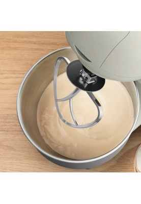 Tefal Міксер планетарний Bake Essential 800Вт, насадки-3, чаша-нерж., метал, 4.8л, білий