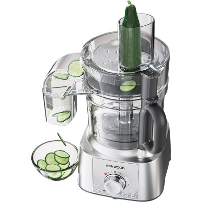 Kenwood Кухонні комбайни MultiPro Express, 1000Вт, чаша-пластик, корпус-пластик, насадок-5, срібний