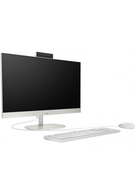 HP Комп'ютер персональний моноблок 240-G10 23.8" FHD IPS AG, Intel i5-1335U, 16GB, F512GB, UMA, WiFi, кл+м, 3р, Win11P, білий