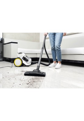 Karcher Пилосос контейнерний VC 3 Plus Premium, 1600Вт, конт пилок -0.9л, вес-4.4кг, HEPA 13, білий