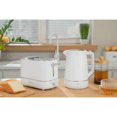 ARDESTO Тостер T-F420B, 800Вт, пластик, 2 слоти, білий ARDESTO Тостер T-F420B, 800Вт, пластик, 2 слоти, білий