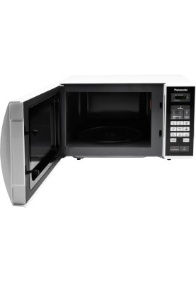 Panasonic Мікрохвильова піч, 25л, 800Вт, дисплей, відкрю ручкою, біло-чорний
