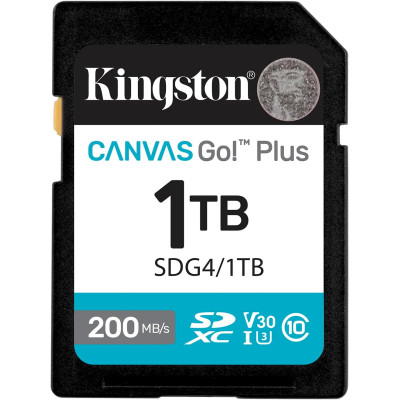 Kingston Карта пам'яті Kingston SD 1TB C10 UHS-I U3 V30 R200/W160MB/s