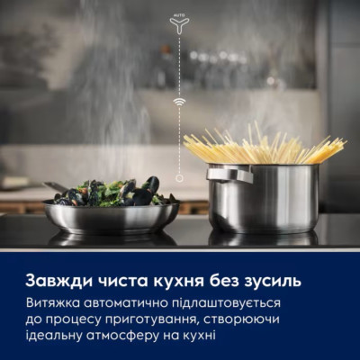 Electrolux Варильна поверхня Electrolux індукційна, 60см, розширена зона, Hob2Hood, чорний