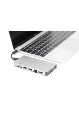 Digitus Док-станція Travel USB-C, 8 Port