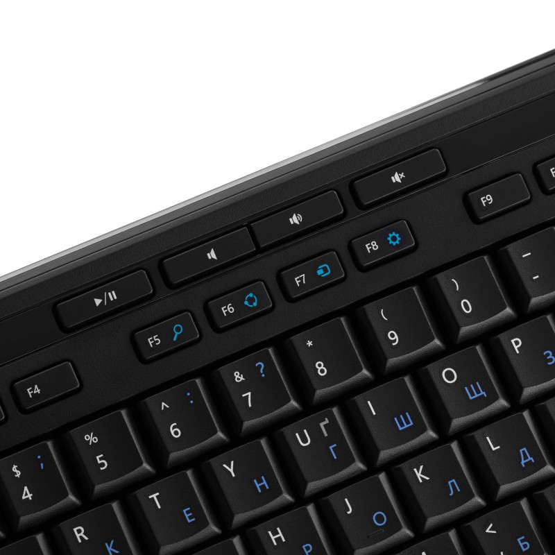 Microsoft Клавіатура Wired Keyboard 600 104key, USB, EN/UKR/RU, Чорний