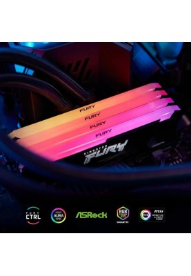 Kingston Пам'ять ПК DDR4 32GB KIT (16GBx2) 3600 FURY Beast RGB