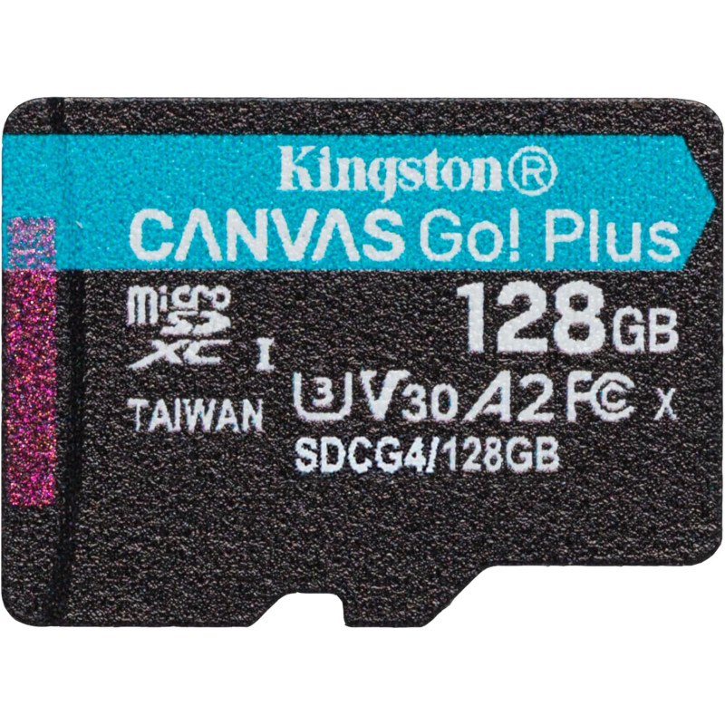 Kingston Карта пам'яті microSD 128GB C10 UHS-I U3 A2 V30 R200MB/s