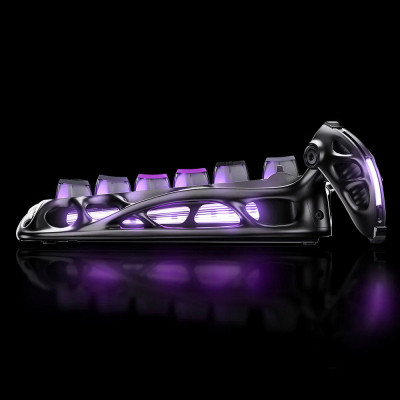 GravaStar Клавіатура механічна GravaStar K1 Pro 80keys, GravaStar x Kailh Speedy Mint, BT/WL/USB, cyberpunk