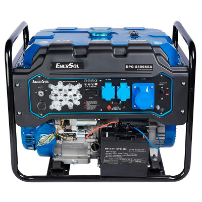 EnerSol Генератор бензиновий 230В 5/5.5кВт електростартер двигун EnerSol ES-390G 78.4кг