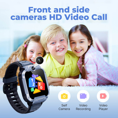 Mibro Дитячий годинник-телефон Z5, 1.69", 240x280, GPS, 2MP dual, 900мА·год, 2АТM, синій