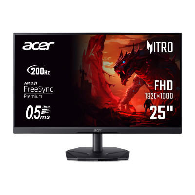 Acer Монітор Acer 24.5" KG251QX0biip 2xHDMI, DP, VA, 200Hz, 2ms, FreeSync Premium Acer Монітор Acer 24.5" KG251QX0biip 2xHDMI, DP, VA, 200Hz, 2ms, FreeSync Premium