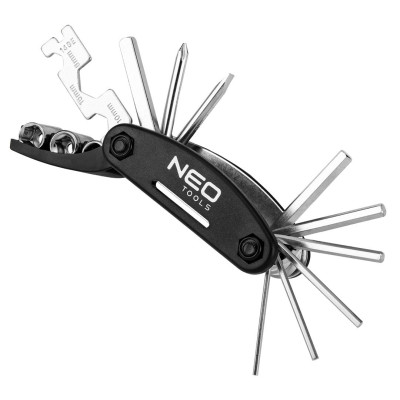 Neo Tools Набір для ремонту велосипеда, 15 предметів, сумка з поліестеру 1680D, 23x15x6 см
