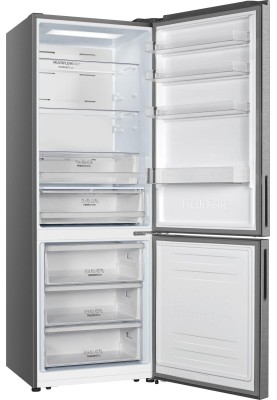 Gorenje Холодильник з нижн. мороз. камерою, Висота - 200см, Глибина-70 см, 347(109)л, А++, NF, дисплей, інвертор, нерж.