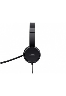 Lenovo Гарнітура ПК стерео On-ear 100, USB, 1.8м, чорний