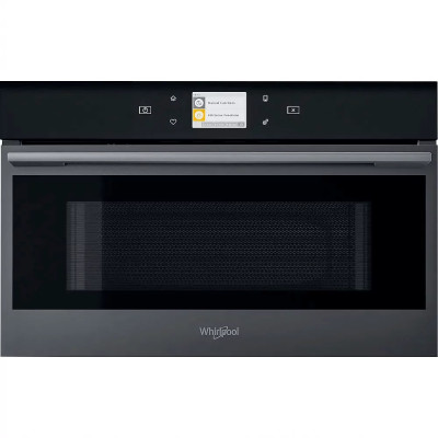 Whirlpool Мікрохвильова піч вбудована, 31л, електронне упр., 1000Вт, гриль, дисплей, конвекція, чорний