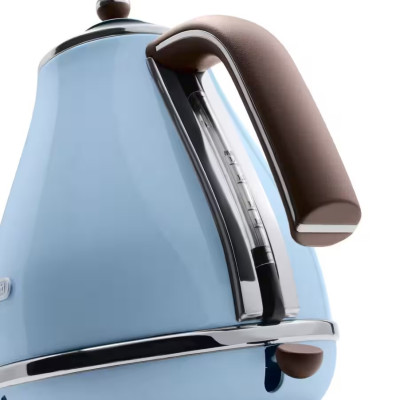 Delonghi Електрочайник Icona Vintage, 1.7л, нержавіюча сталь, блакитний