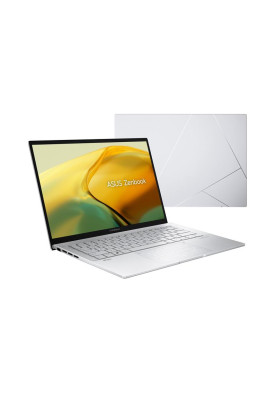 ASUS Ноутбук Zenbook 14 UX3402VA-KP783 14" WQXGA IPS, Intel i7-13700H, 16GB, F512GB, UMA, NoOS, Сріблястий