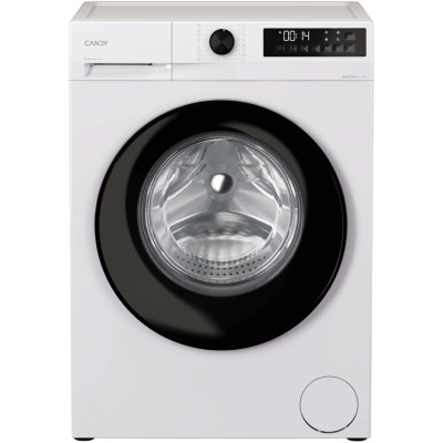 Candy Пральна машина Candy ProWash 300 фронтальна, 9кг, 1400, A, 54.8см, дисплей, пара, інвертор, люк чорний, білий