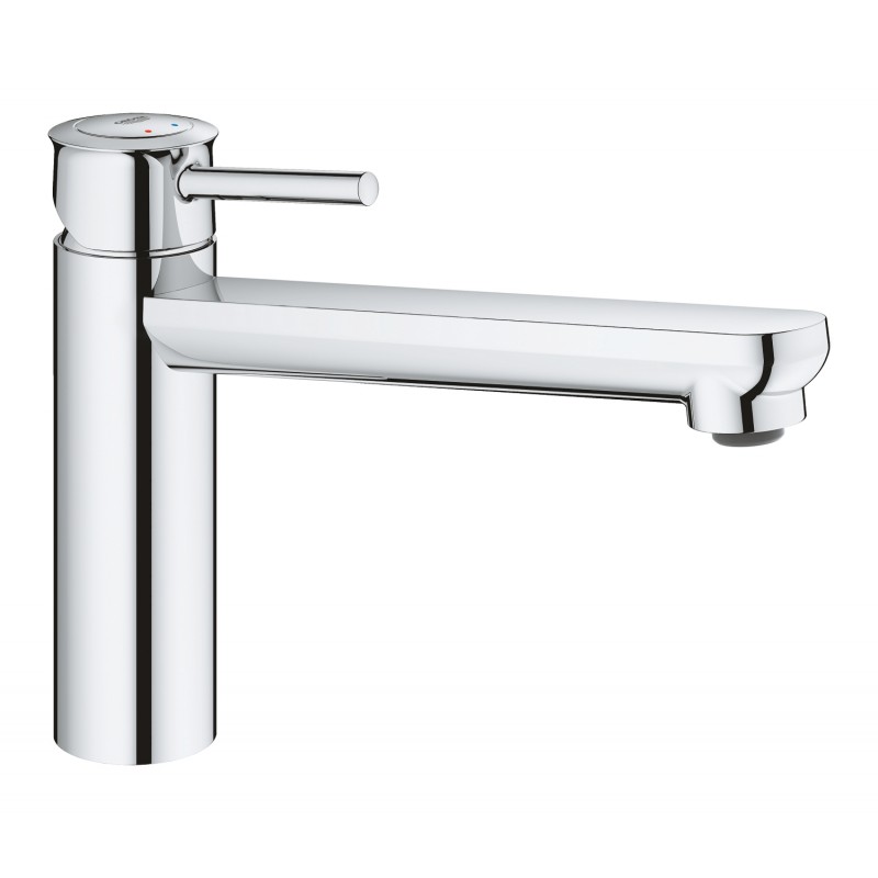 Grohe Змішувач для кухні BauClassic, довж.виливу - 222мм, поворотний, 1важіль, хром