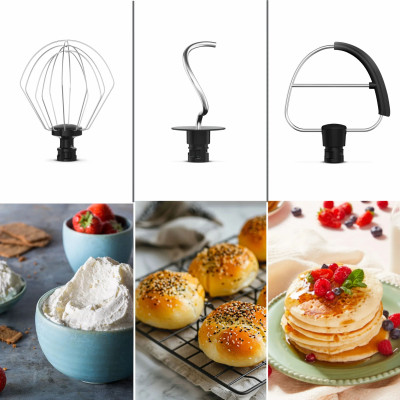 Tefal Міксер Tefal планетарний Bake Easy 500Вт, насадки-3, чаша-нерж., метал, 3.5л, бежевий Tefal Міксер Tefal планетарний Bake Easy 500Вт, насадки-3, чаша-нерж., метал, 3.5л, бежевий
