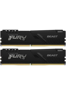 Kingston Пам'ять ПК DDR4 32GB KIT (16GBx2) 3200 FURY Beast Black