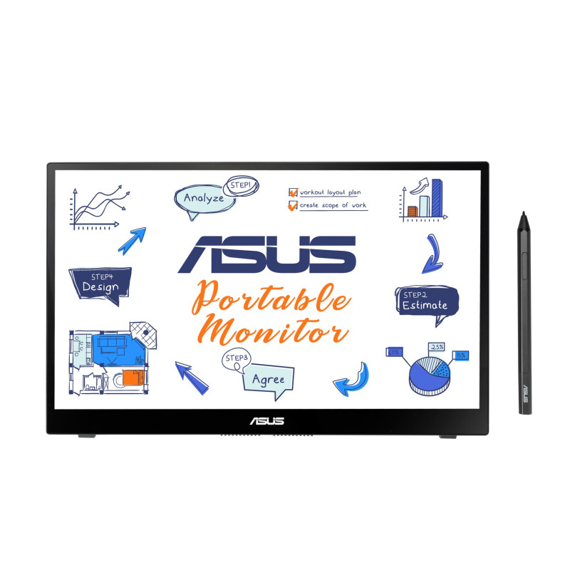 ASUS Монітор портативний LCD 14" ZenScreen Ink MB14AHD