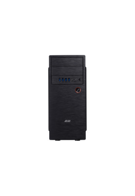 2E Корпус Alfa E1802 без БЖ 4xUSB3.0, VGA 320мм, ATX, чорний